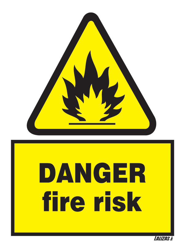 LALIZAS IMO SIGNS - Danger - Fire Risk