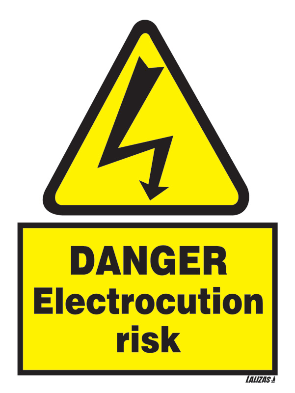 LALIZAS IMO SIGNS - Danger Electrocution Risk