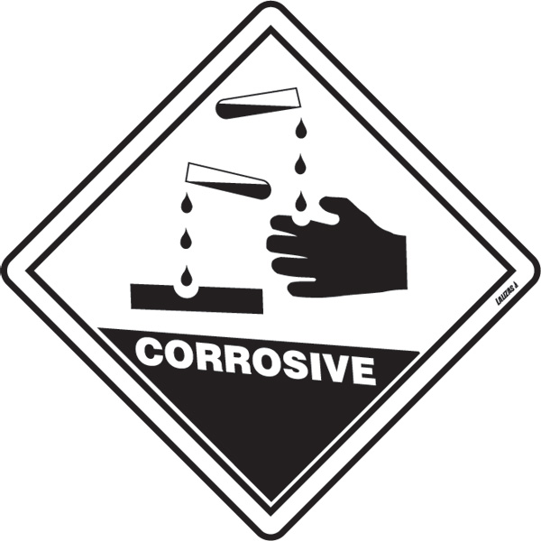 LALIZAS IMO SIGNS - Class 8 - Corrosive